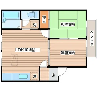 ウォークヒル北山【2階】の間取り