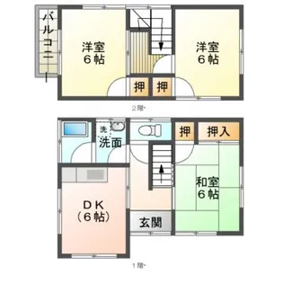 愛媛県宇和島市長堀3【一戸建】の間取り
