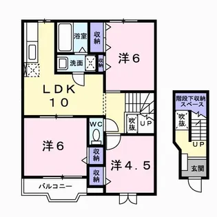 ブレッザA【2階】の間取り