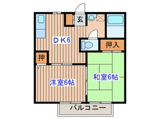 KOZUVillageB【2階】の間取り