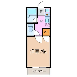 コーポK【2階】の間取り