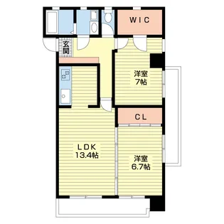 サクセスカバーヒルズ【8階】の間取り