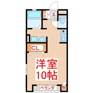 ベルリード小田【1階】の間取り