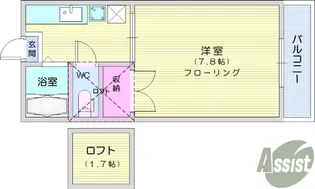 リバティー【2階】の間取り