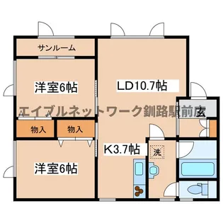 ブルーハーバー【1階】の間取り