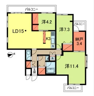 スターロワイヤル阿佐谷【3階】の間取り