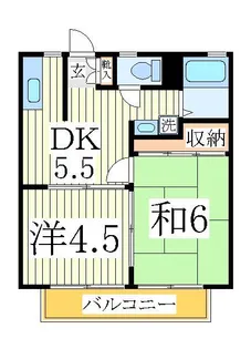 ソリッドリファイン柏【1階】の間取り