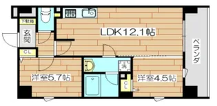 プレステージ12番館【4階】の間取り