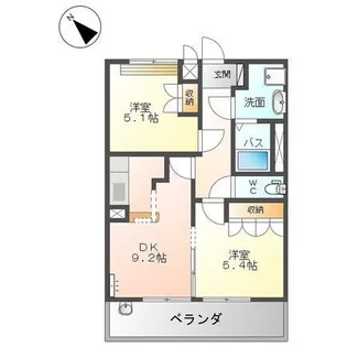 グランヴェールII【2階】の間取り