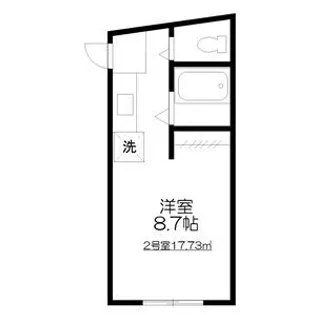 長屋アパートメントHACHI【2階】の間取り