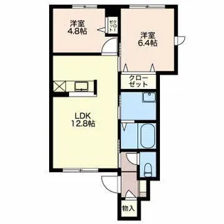 メゾン サミュゼ A【1階】の間取り
