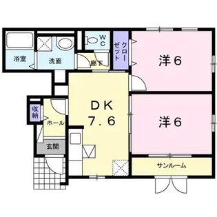 シーサイド ショコラ【1階】の間取り