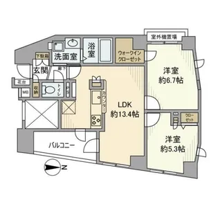 東京都中野区野方4【マンション】の間取り