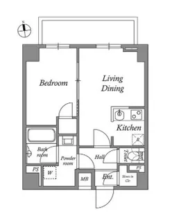 ザ・レジデンス神楽坂II【5階】の間取り