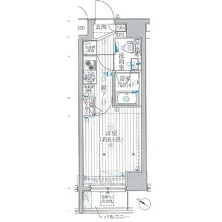 プレールドゥーク川崎【9階】の間取り