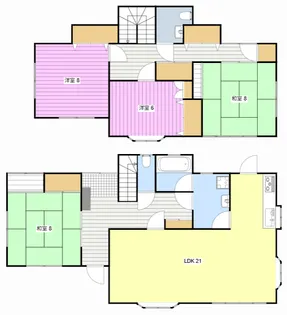 静岡県掛川市子隣【一戸建】の間取り