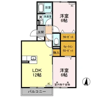 プリモディーネ B【3階】の間取り