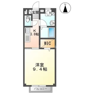 フローラ B【1階】の間取り