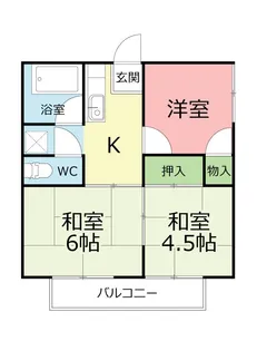 コーポ宮前【2階】の間取り