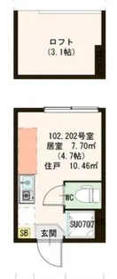 ハーモニーテラス中央【1階】の間取り