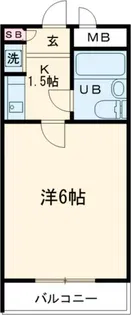 アサカシオン大岡山【1階】の間取り