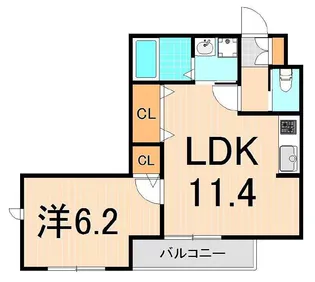 Lovely Rosa【3階】の間取り