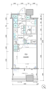 東京都中央区勝どき4【マンション】の間取り