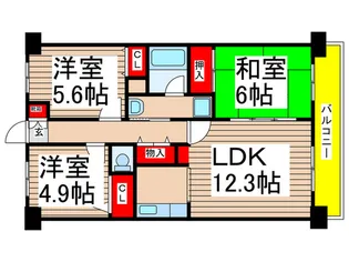 エスペランサ白子壱番館【5階】の間取り