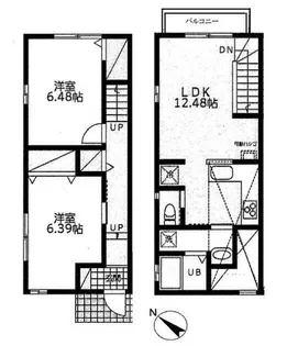 神奈川県横浜市港北区大曽根台【一戸建】の間取り