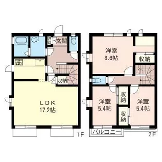 東京都三鷹市野崎1【一戸建】の間取り