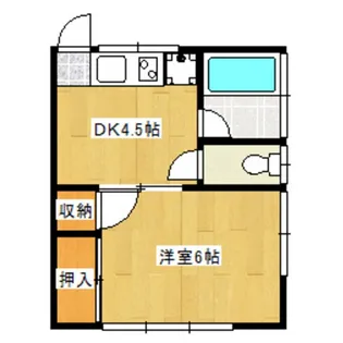 サフラン【1階】の間取り
