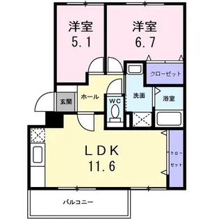 コモド・パレ・SATO【1階】の間取り