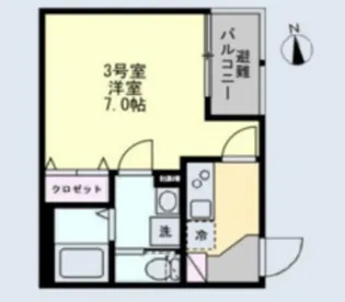 ベイルーム本厚木水引【1階】の間取り