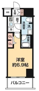 スパシエ東神奈川【7階】の間取り
