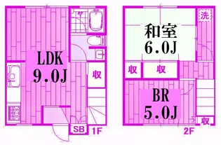 神奈川県横浜市南区白妙町3【一戸建】の間取り