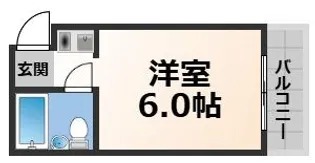 YOUハイム衣摺【1階】の間取り