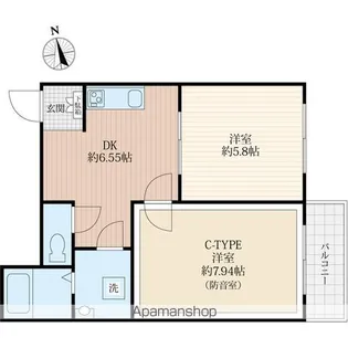 ラシクラス日暮里【2階】の間取り