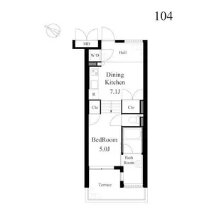 ライトハウス【1階】の間取り
