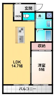 COMODO KOWA【3階】の間取り