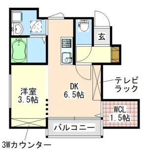 Maison calme【1階】の間取り