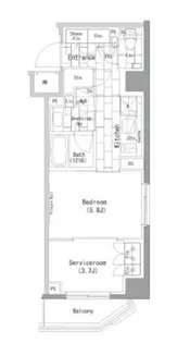 ザ・パークハビオ横浜山手【6階】の間取り