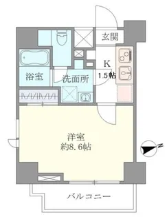 マインズ・コム白金【6階】の間取り