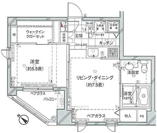 東京都文京区本駒込6【マンション】の間取り