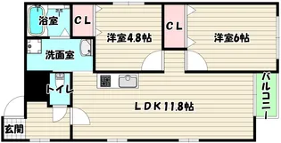 兵庫県尼崎市西難波町6【アパート】の間取り