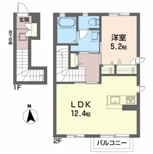 シャーメゾン ワコーII【2階】の間取り