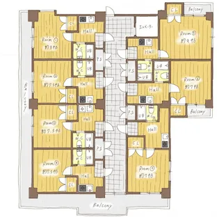 アデスト五条【5階】の間取り