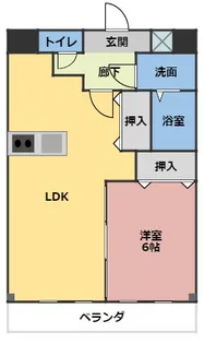 メゾン・ド・ルミエール【6階】の間取り