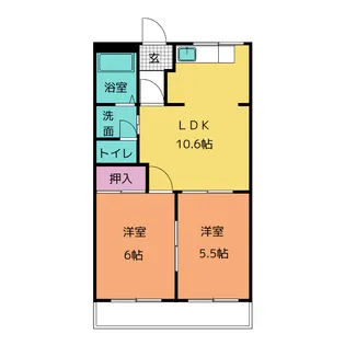 グランシャリオ【2階】の間取り