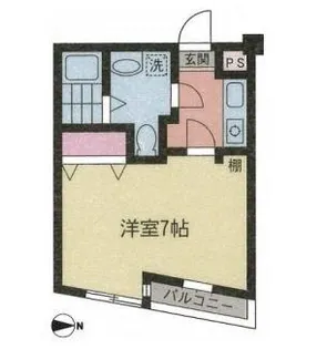 グエル・サカエ羽根木【2階】の間取り