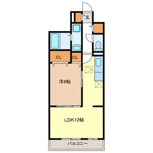 江どばしテラス【1階】の間取り